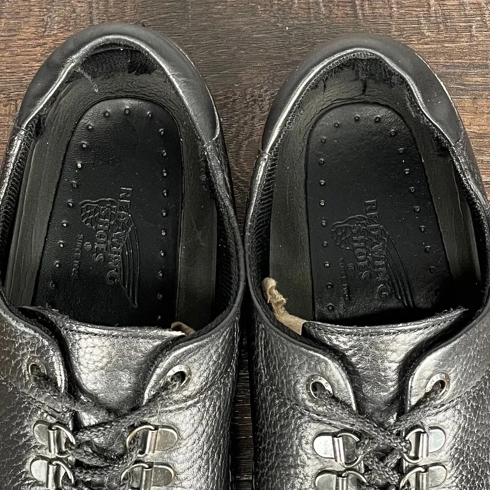 Red Wing Shoes Mens 9 Black Leather Comfort Shoes USA Lace-Up Classic Minimalist